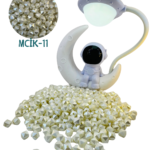 Kristal Kesim Akrilik İnci Boncuk Kübik - MCİK-11 - Krem Renk - 80 Adet Delikli Hobi Boncuğu