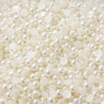 Yarım İnci Boncuk Düz Tabanlı 50 Gram – Takı ve Süsleme İçin Flatback İnci 5-6-8-10 mm(Seçenekli boy)