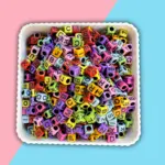 Harf Boncuk Küp Şekilli Soft Renkli Takı Yapım Boncuğu - MCHS21-3 (25 Gram)