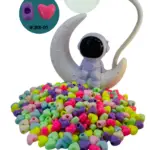 Kalp Figürlü Şeker Boncuk - 75 Adet - MCŞKR-05 - Takı ve Hobi Boncuğu