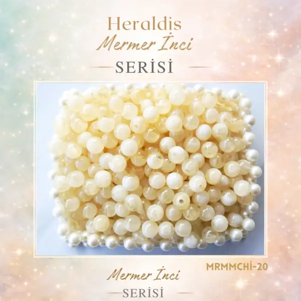 Plastik Mermer İnci Boncuk 100 Adet MRMMCHI-20