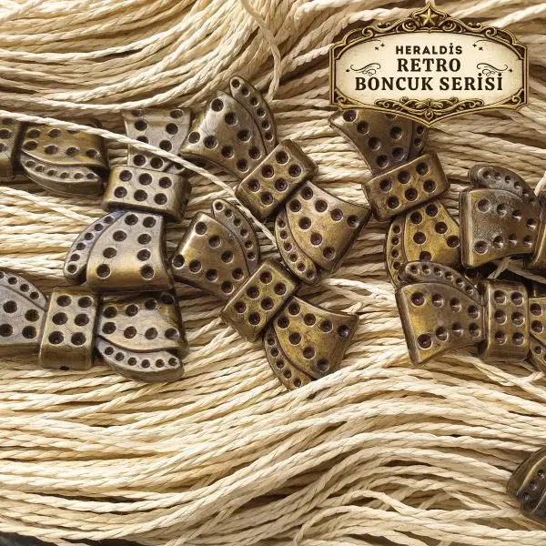 Papyon Figürlü Plastik Boncuk Retro Seri 10 Adet –Charm,Süsleme Ve Aksesuar Yapımı İçin MCRTRO-07